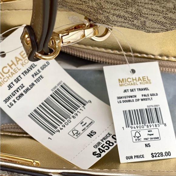 Michael Kors Large Chain Shoulder Bag and Wallet Set - Picture 11 of 11